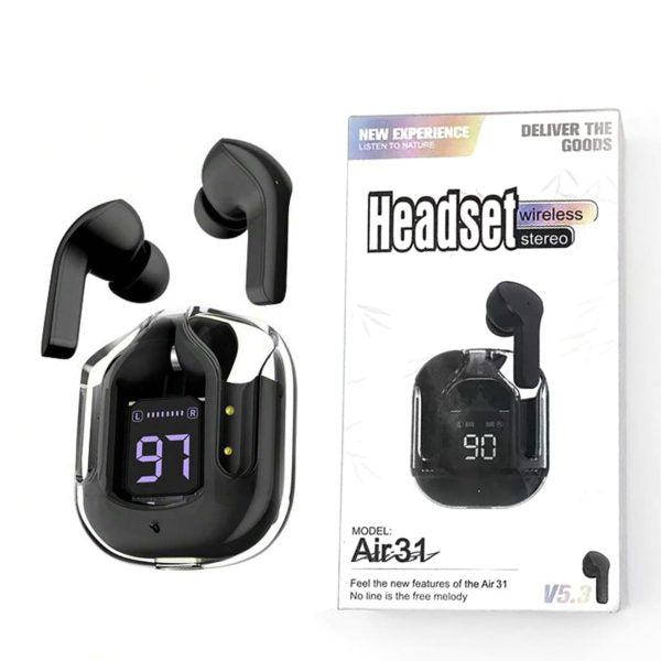 Air 31 Tws Transparent Earbuds Bluetooth 5.3v (random Color  )