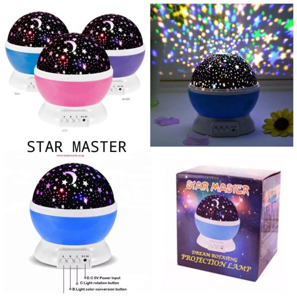 Star Master Children Projector Starry Sky Lamp (random Color)